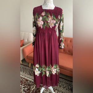 Maroon long maxi